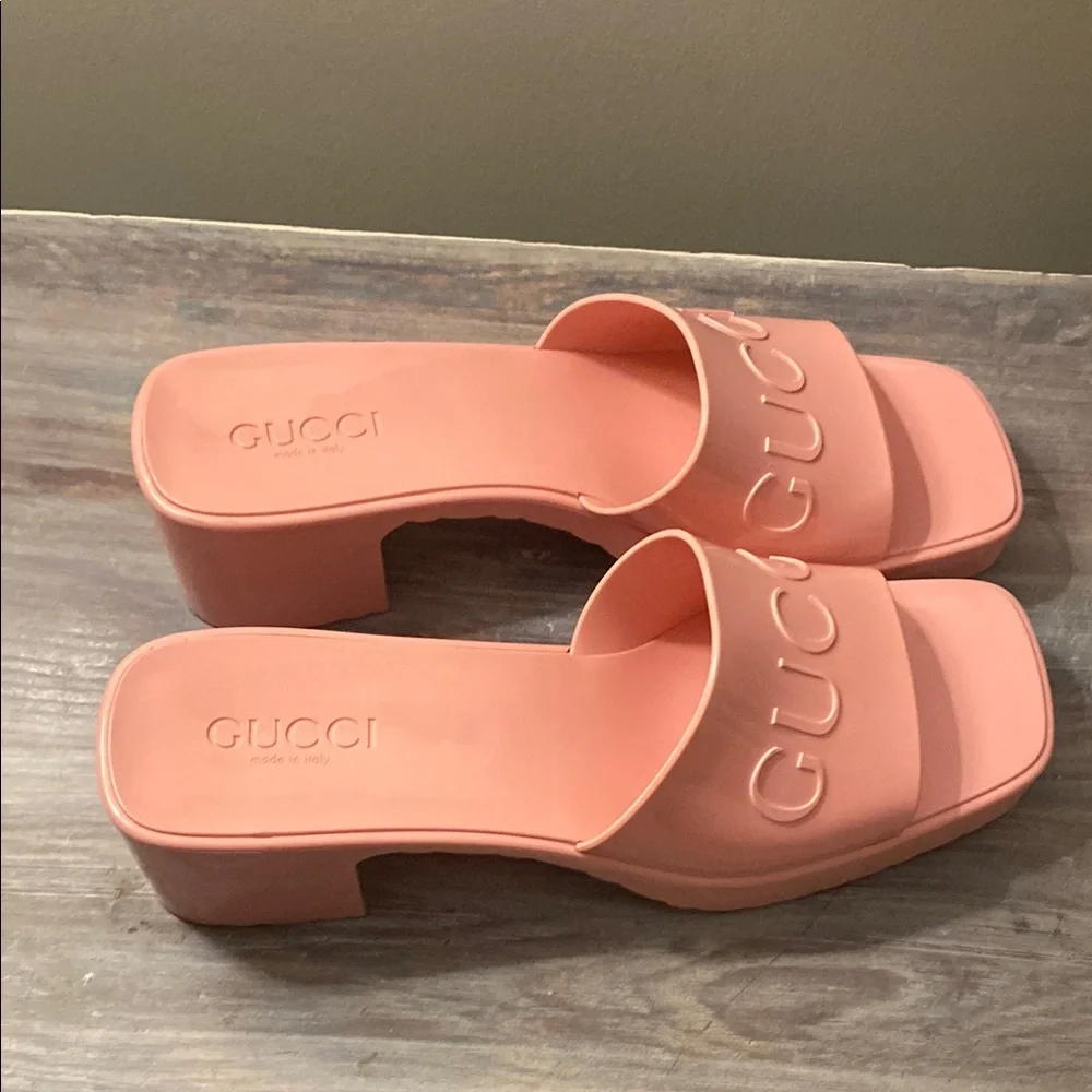 Gucci Pink “wild rose” Sandals - Picture 6 of 15